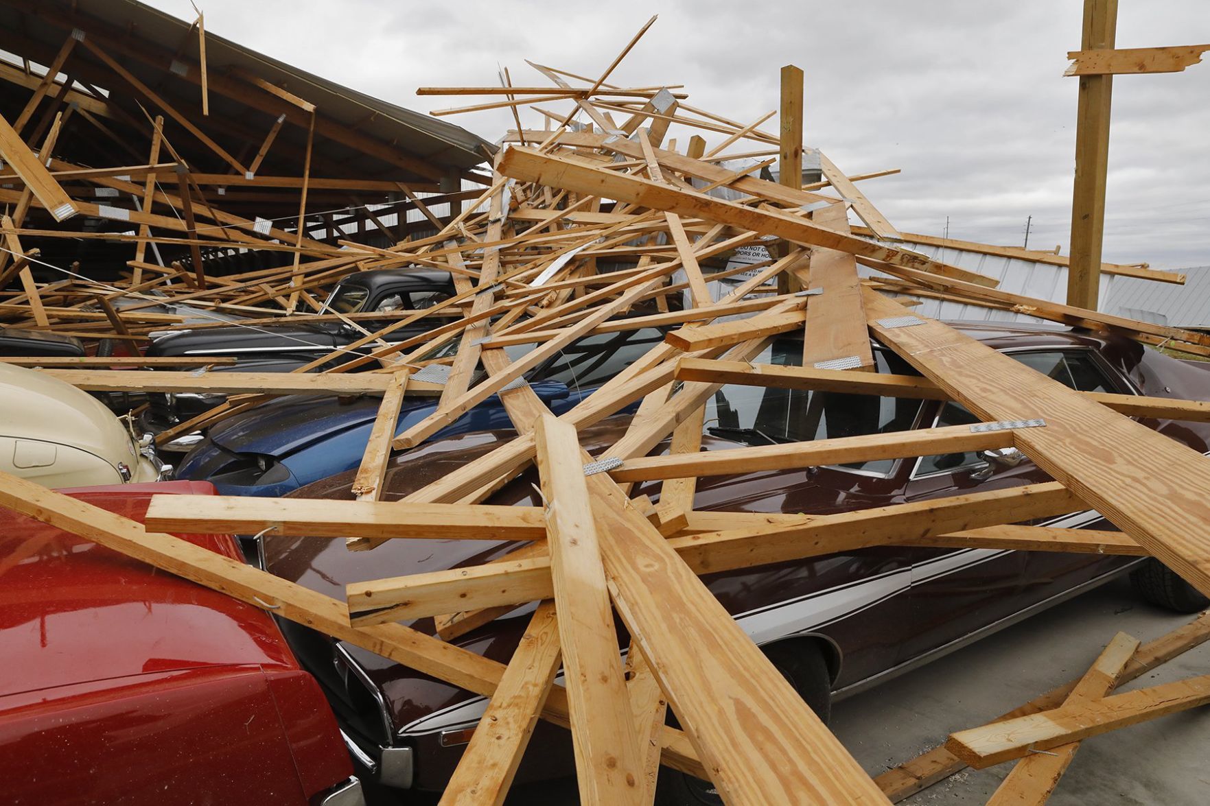 Country Classic Cars in Staunton is damaged - again